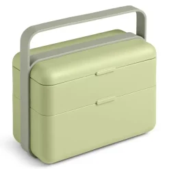 BLIM PLUS Lunchbox ze sztućcami duży zielony / innowacyjny / wygodny
