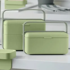 BLIM PLUS Lunchbox ze sztućcami duży zielony / innowacyjny / wygodny