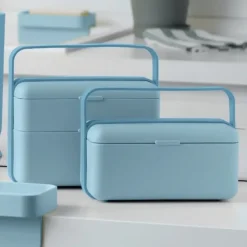 BLIM PLUS Lunchbox ze sztućcami duży niebieski / innowacyjny / wygodny