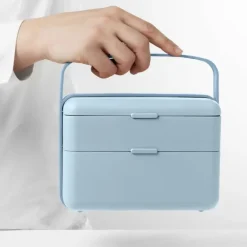 BLIM PLUS Lunchbox ze sztućcami duży niebieski / innowacyjny / wygodny