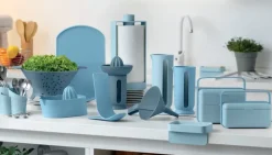 BLIM PLUS Lunchbox ze sztućcami duży niebieski / innowacyjny / wygodny