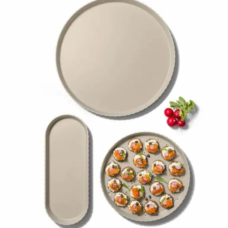 BLIM PLUS Taca okrągła śr. 40 cm brązowa
