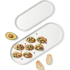 BLIM PLUS Taca owalna 50x25 cm biała