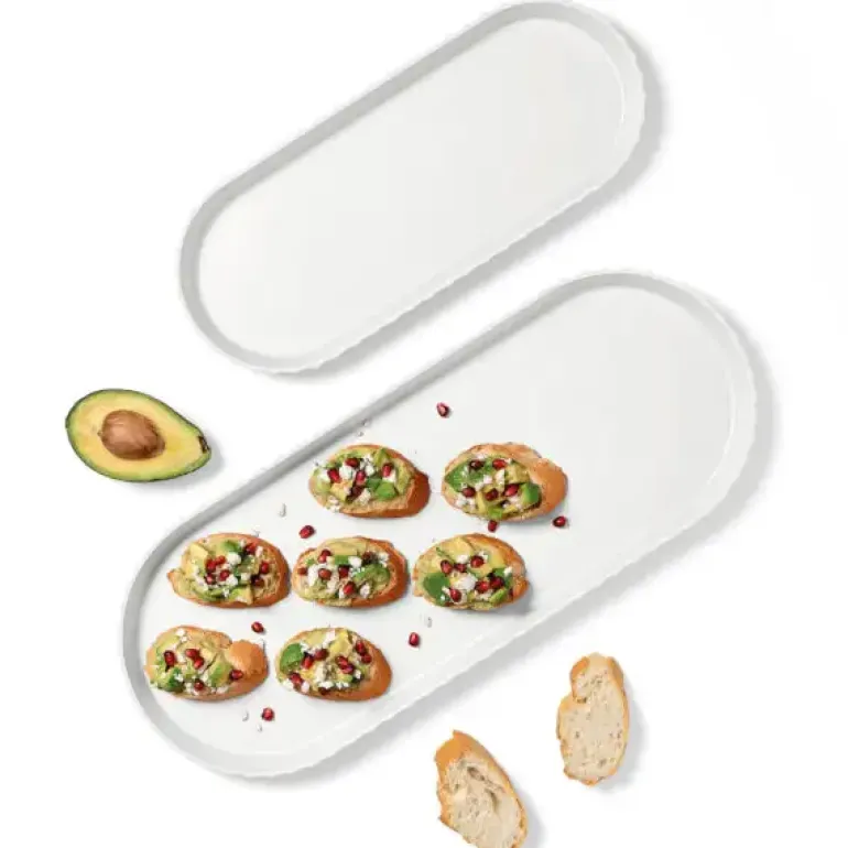 BLIM PLUS Taca owalna 50x25 cm biała