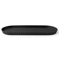 BLIM PLUS Taca owalna 37,5x15 cm czarna