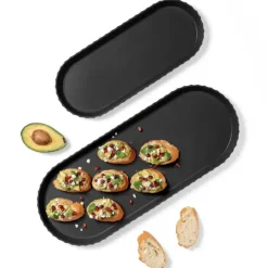 BLIM PLUS Taca owalna 37,5x15 cm czarna