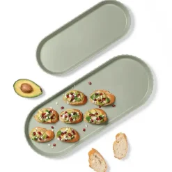 BLIM PLUS Taca owalna 37,5x15 cm zielona