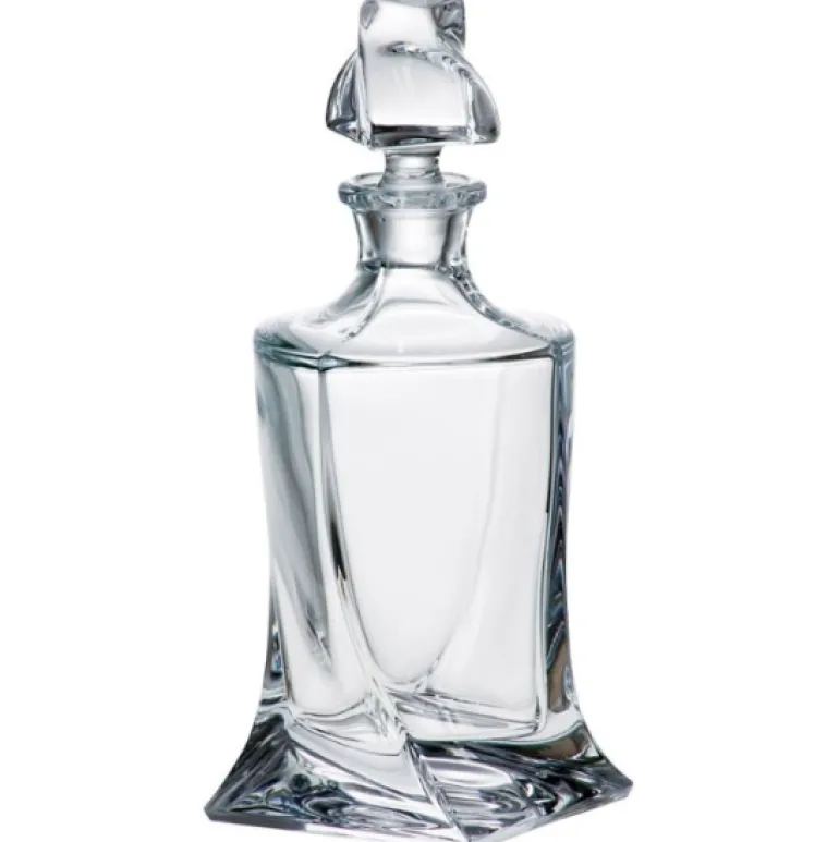 BOHEMIA QUADRO Karafka do whisky 770 ml / szkło kryształowe / CR1A500