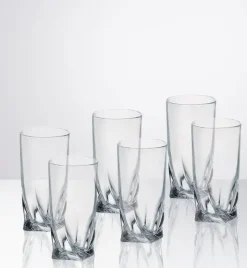 BOHEMIA QUADRO Komplet 12 szklanek do wody 350 ml / szkło krystaliczne / CR62A500
