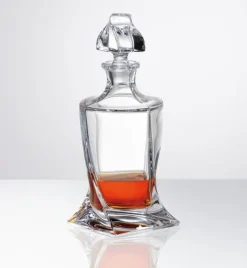 BOHEMIA QUADRO Zestaw do whisky karafka + szklanki 7 el / szkło kryształowe CR71A500
