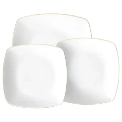 CHODZIEŻ AKCENT 3603 ZŁOTA LINIA Zestaw obiadowy 18 el / 6 osób / porcelana
