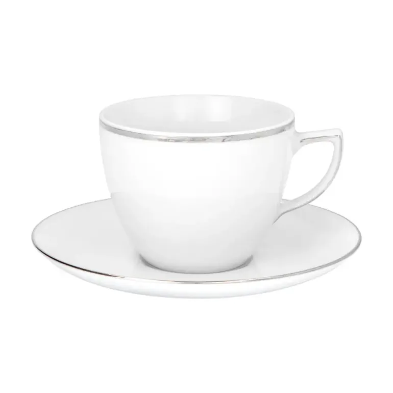 CHODZIEŻ CITY B325 PLATYNOWE Serwis kawowy 39 el / 12 osób / porcelana