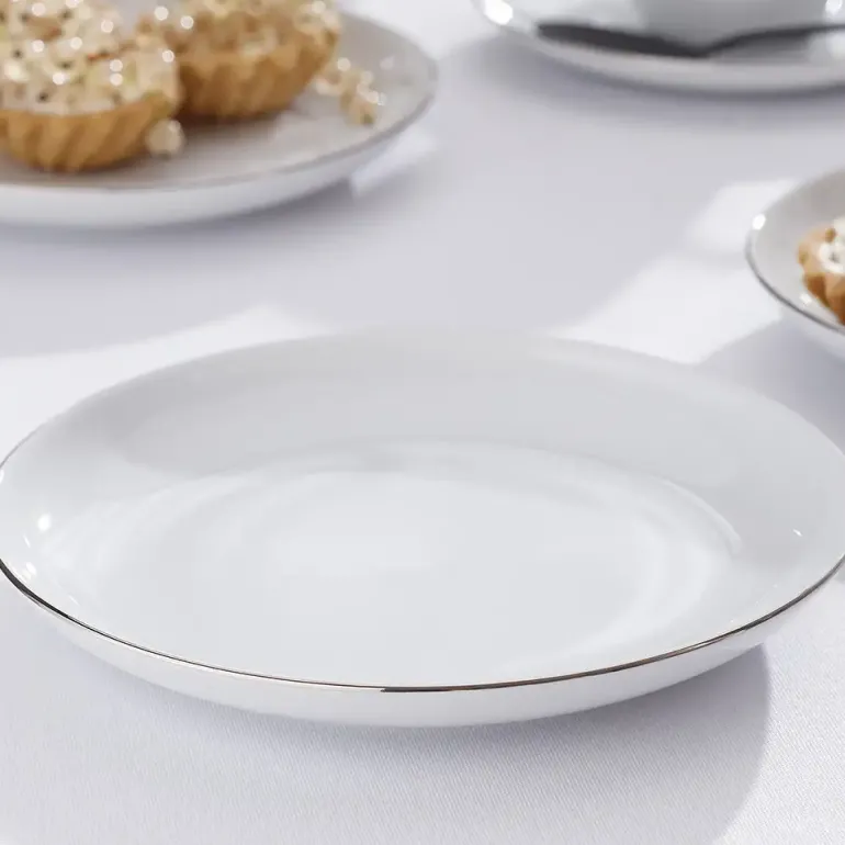 CHODZIEŻ CITY B325 PLATYNOWE Serwis kawowy 39 el / 12 osób / porcelana
