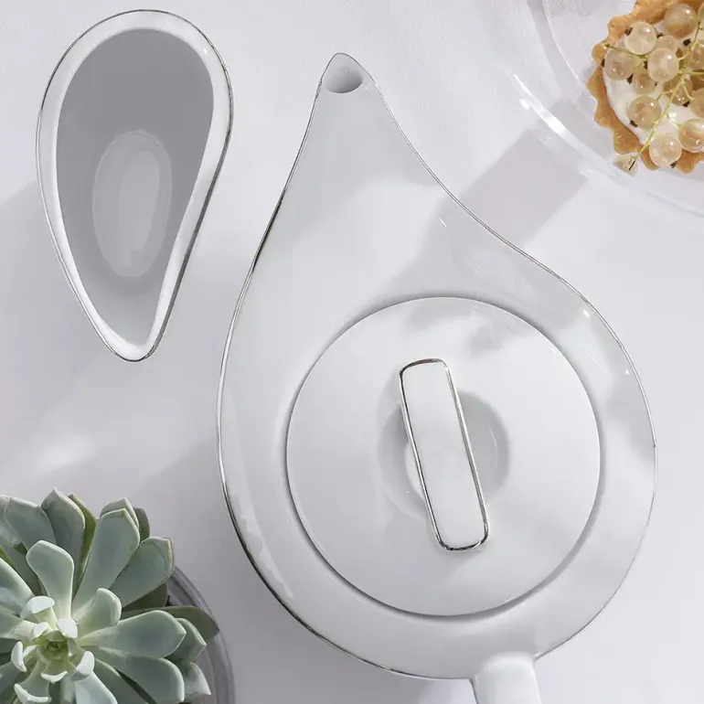 CHODZIEŻ CITY B325 PLATYNOWE Serwis kawowy 39 el / 12 osób / porcelana