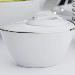 CHODZIEŻ CITY B325 PLATYNOWE Serwis kawowy 39 el / 12 osób / porcelana