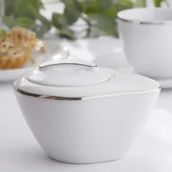 CHODZIEŻ CITY B325 PLATYNOWE Serwis kawowy 39 el / 12 osób / porcelana