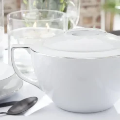CHODZIEŻ CITY B325 PLATYNOWE Waza z pokrywką 2,5 l / porcelana