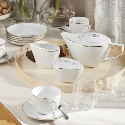 CHODZIEŻ CITY B326 ZŁOTE Cukiernica 250 ml / porcelana