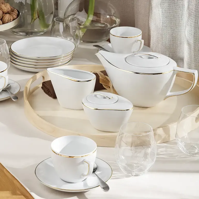 CHODZIEŻ CITY B326 ZŁOTE Cukiernica 250 ml / porcelana