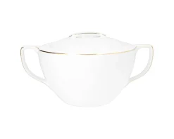 CHODZIEŻ CITY B326 ZŁOTE Waza z pokrywką 2,5 l / porcelana