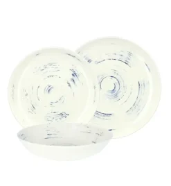 CHODZIEŻ CITY CT22 BORÓWKOWY KREM Serwis obiadowy 36 el / 12 osób / porcelana