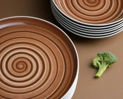 CHODZIEŻ CITY CT33 CYNAMON Serwis obiadowy 18 el / 6 osób / porcelana
