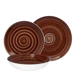 CHODZIEŻ CITY CT33 CYNAMON Serwis obiadowy 18 el / 6 osób / porcelana