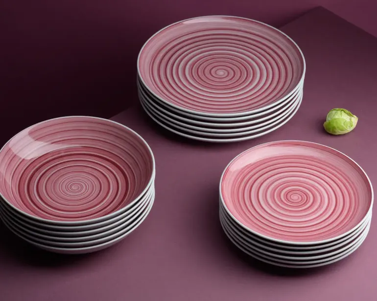 CHODZIEŻ CITY CT34 SZAFRAN Serwis obiadowy 18 el / 6 osób / porcelana