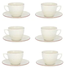 CHODZIEŻ CITY CT02 ŻYWIOŁY Serwis kawowy 12 el / 6 osób / PUSTYNNY PIASEK / porcelana