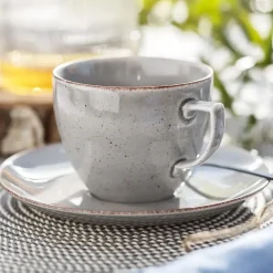 CHODZIEŻ CITY CT01 ŻYWIOŁY Serwis kawowy 12 el / 6 osób / WULKANICZNA ZIEMIA / porcelana
