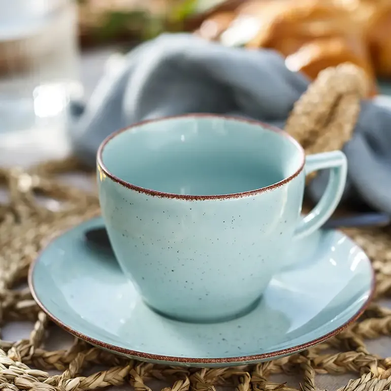 CHODZIEŻ CITY CT05 ŻYWIOŁY Serwis kawowy 12 el / 6 osób / SPOKÓJ OCEANU / porcelana