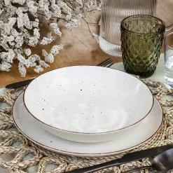 CHODZIEŻ CITY CT02 ŻYWIOŁY Serwis obiadowy 18 el / 6 osób / PUSTYNNY PIASEK / porcelana