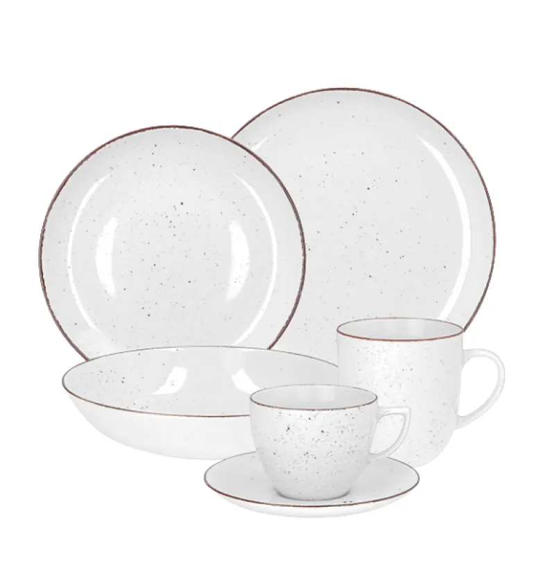 CHODZIEŻ CITY CT00 ŻYWIOŁY Serwis obiadowo-kawowy 36 el / 6 osób / CHŁODNY POWIEW / porcelana