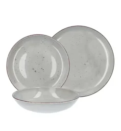 CHODZIEŻ CITY CT01 ŻYWIOŁY Serwis obiadowy 18 el / 6 osób / WULKANICZNA ZIEMIA / porcelana