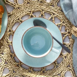 CHODZIEŻ CITY CT05 ŻYWIOŁY Serwis obiadowo-kawowy 60 el / 12 osób / SPOKÓJ OCEANU / porcelana