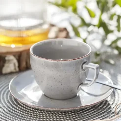 CHODZIEŻ CITY CT01 ŻYWIOŁY Serwis obiadowo-kawowy 36 el / 6 osób / WULKANICZNA ZIEMIA / porcelana