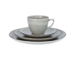 CHODZIEŻ CITY CT01 ŻYWIOŁY Serwis obiadowo-kawowy 36 el / 6 osób / WULKANICZNA ZIEMIA / porcelana