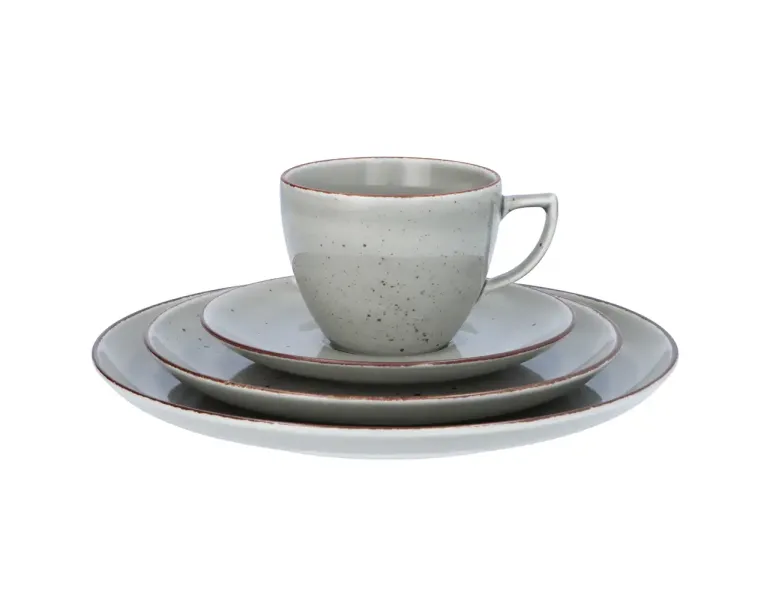 CHODZIEŻ CITY CT01 ŻYWIOŁY Serwis obiadowo-kawowy 36 el / 6 osób / WULKANICZNA ZIEMIA / porcelana