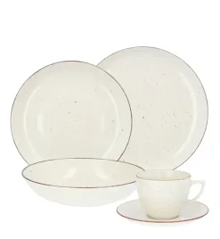 CHODZIEŻ CITY CT02 ŻYWIOŁY Serwis obiadowo-kawowy 30 el / 6 osób / PUSTYNNY PIASEK / porcelana