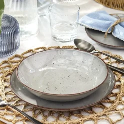 CHODZIEŻ CITY CT01 ŻYWIOŁY Serwis obiadowo-kawowy 60 el / 12 osób / WULKANICZNA ZIEMIA / porcelana