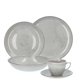 CHODZIEŻ CITY CT01 ŻYWIOŁY Serwis obiadowo-kawowy 60 el / 12 osób / WULKANICZNA ZIEMIA / porcelana