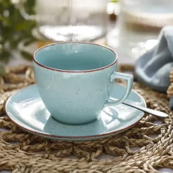 CHODZIEŻ CITY CT05 ŻYWIOŁY Serwis obiadowo-kawowy 72 el / 12 osób / SPOKÓJ OCEANU / porcelana