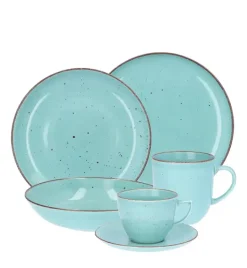 CHODZIEŻ CITY CT05 ŻYWIOŁY Serwis obiadowo-kawowy 72 el / 12 osób / SPOKÓJ OCEANU / porcelana