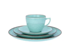 CHODZIEŻ CITY CT05 ŻYWIOŁY Serwis obiadowo-kawowy 72 el / 12 osób / SPOKÓJ OCEANU / porcelana