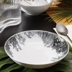 CHODZIEŻ CITY G316 NATURA Talerz głęboki obiadowy 21 cm / porcelana