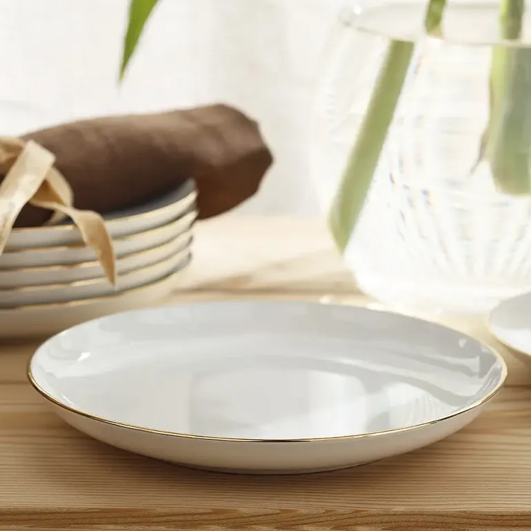 CHODZIEŻ CITY ZŁOTY B326 Serwis obiadowy 54 el / 18 osób / porcelana