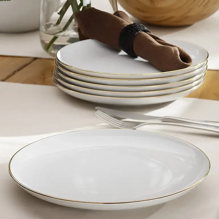 CHODZIEŻ CITY ZŁOTY B326 Serwis obiadowy 54 el / 18 osób / porcelana
