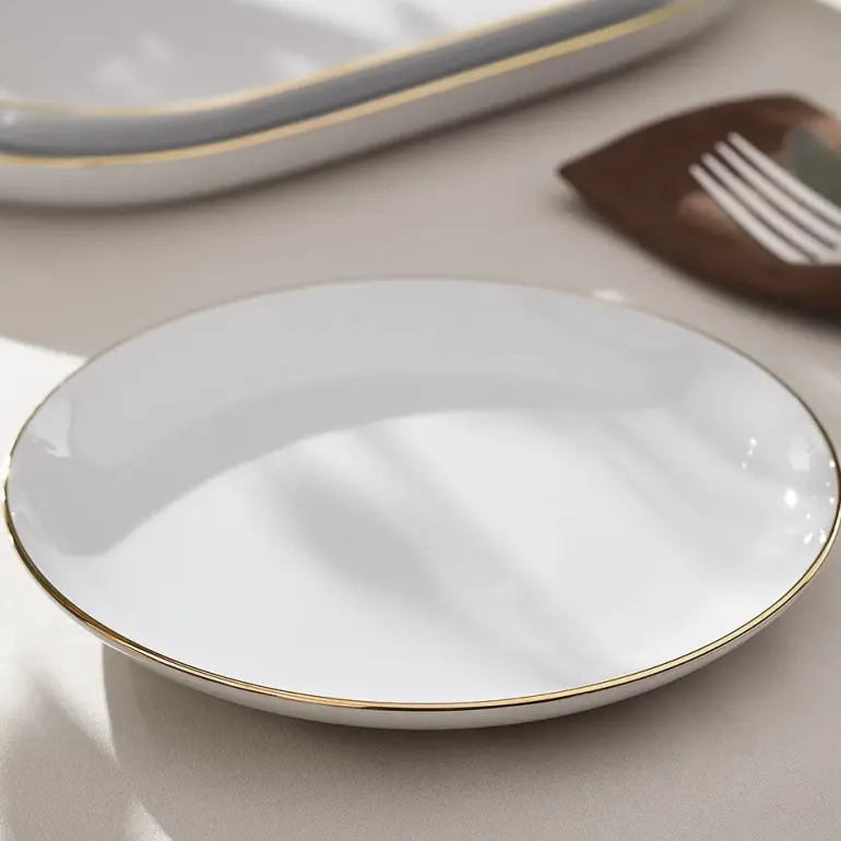 CHODZIEŻ CITY ZŁOTY B326 Serwis obiadowy 36 el / 12 osób / porcelana