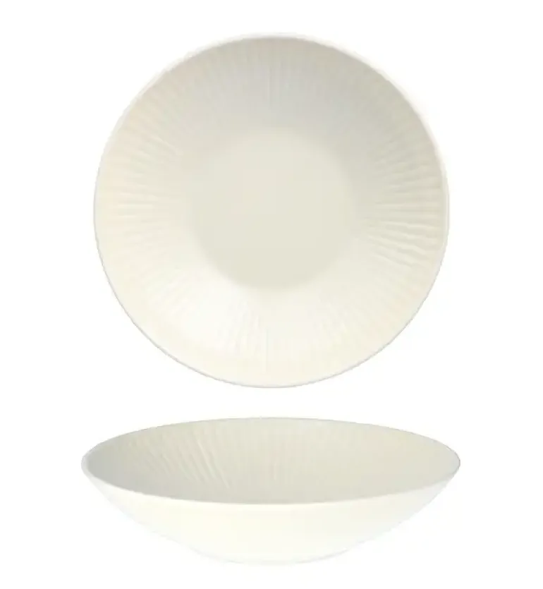 CHODZIEŻ DALIA GL04 DELICJA Talerz głęboki 21,5 cm / kremowy / porcelana