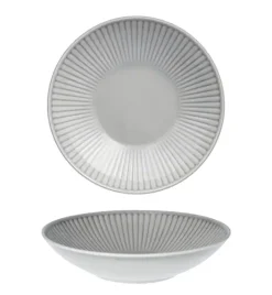 CHODZIEŻ DALIA GL06 GRACJA Talerz głęboki 21,5 cm / szary / porcelana